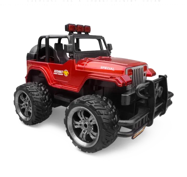 Red Off-Road Toy Jeep PNG Transparent