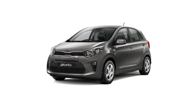 Gray Kia Picanto Car PNG Transparent Background