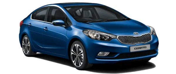 Blue Kia Cerato Car PNG Transparent Background