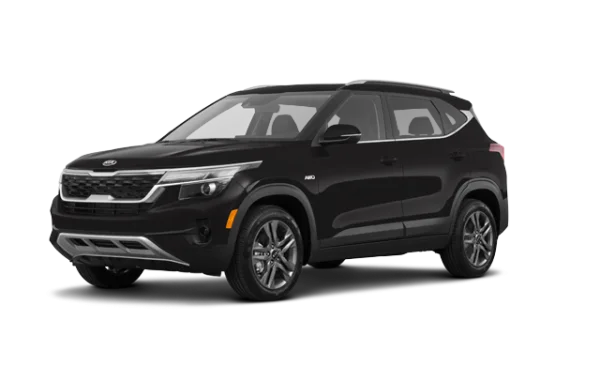 Black Kia Seltos SUV Transparent Background