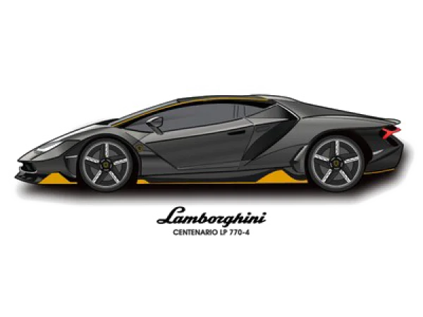 Lamborghini Centenario Supercar PNG Transparent Background