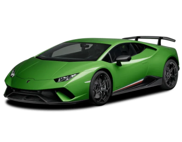 Green Lamborghini Sports Car PNG Transparent Background