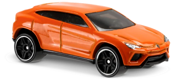 Orange Toy SUV Car PNG Transparent Background