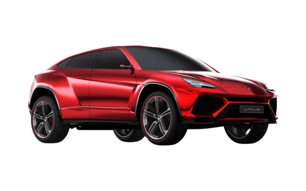Red Lamborghini Urus SUV PNG Transparent
