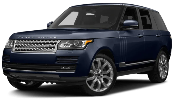 Dark Blue Range Rover SUV PNG Transparent Background