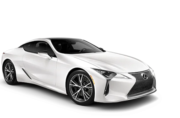 White Lexus LC 500 Coupe PNG Transparent Background