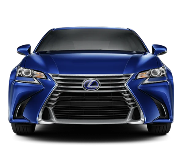 Blue Lexus Car Front View PNG Transparent Background