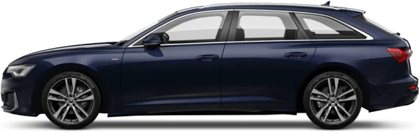 Dark Blue Audi A6 Avant Station Wagon PNG