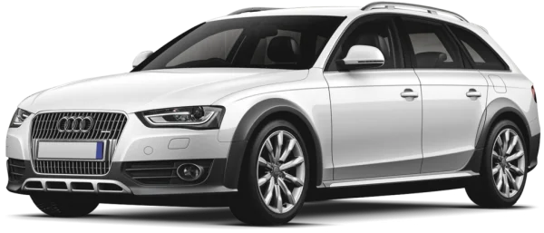 White Audi Car PNG Transparent Background