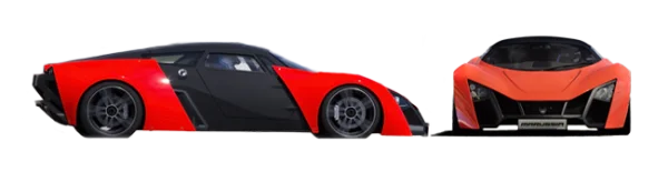 Red and Black Modern Sports Car PNG Transparent