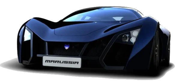 Dark Blue Marussia Supercar PNG Transparent Background