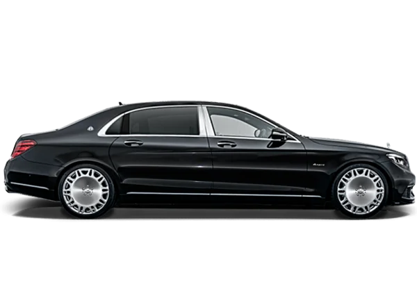 Black Mercedes Maybach S Class Sedan PNG Transparent