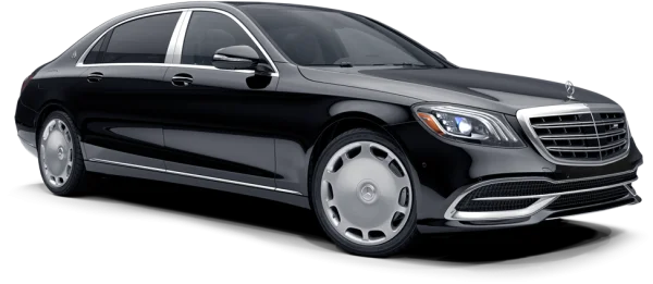 Black Mercedes Maybach S-Class PNG Transparent Background