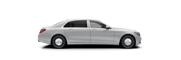 Silver Mercedes-Benz Maybach Car PNG Transparent