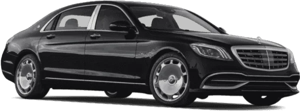 Black Mercedes-Benz Maybach S-Class Car PNG Transparent Background