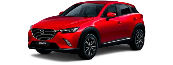 Red Mazda CX-3 Car PNG Transparent Background