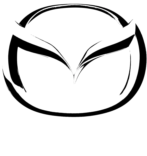 White Mazda Logo PNG Transparent Background