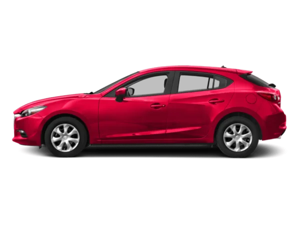 Red Hatchback Car PNG Transparent Background