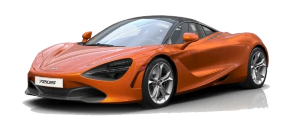 Orange McLaren 720S Supercar PNG
