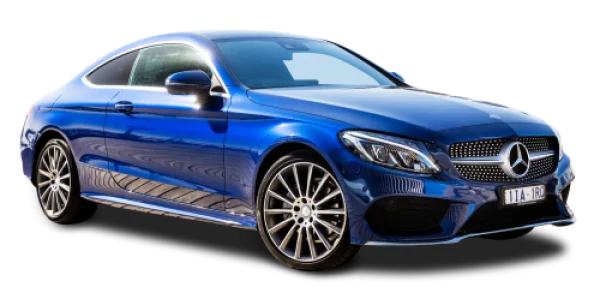 Blue Mercedes-Benz Coupe Transparent PNG