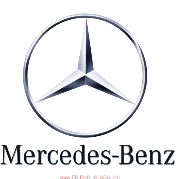 Mercedes-Benz Logo and Text PNG Transparent Background