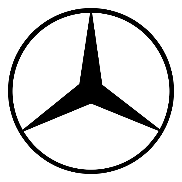 Mercedes-Benz Logo Outline PNG Transparent