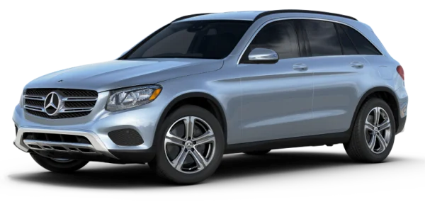 Silver Mercedes-Benz GLC SUV PNG Transparent Background