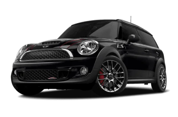 Black Mini Cooper Car PNG Transparent Background