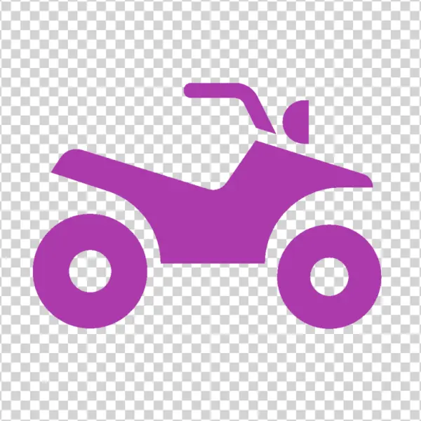 Purple ATV Icon Transparent Background