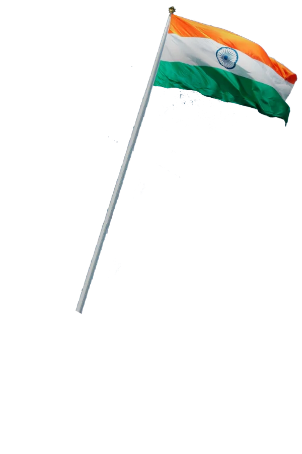 Indian Flag Waving PNG Transparent Background