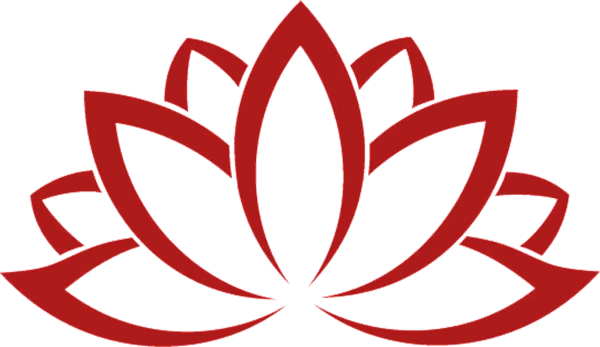 Red Lotus Flower Icon PNG Transparent Background