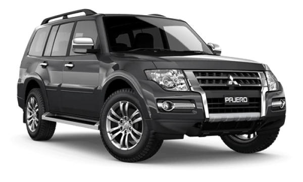 Dark Gray Mitsubishi Pajero SUV PNG Transparent Background
