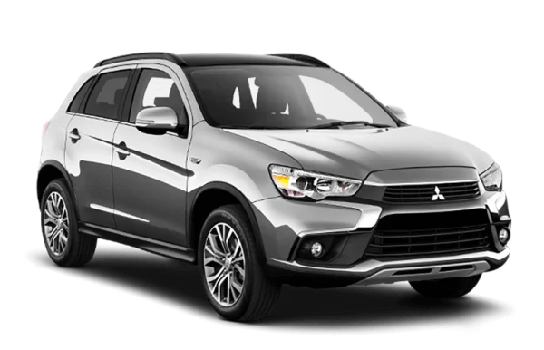 Silver Mitsubishi SUV PNG Transparent Background