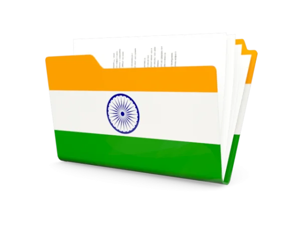 Indian Flag File Folder PNG Transparent Background