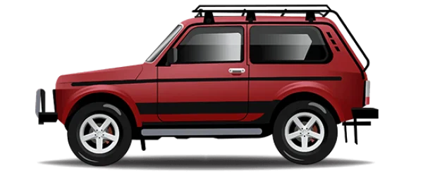 Red Off-Road Vehicle PNG Transparent Background