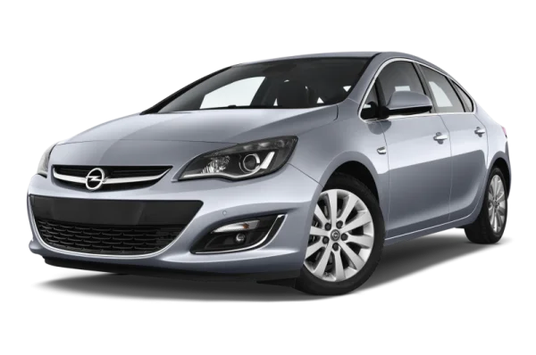 Silver Opel Astra Car PNG Transparent Background