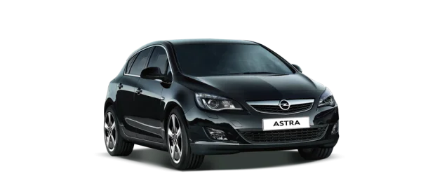 Black Opel Astra Car PNG Transparent Background
