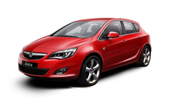 Red Vauxhall Astra Car Transparent Background