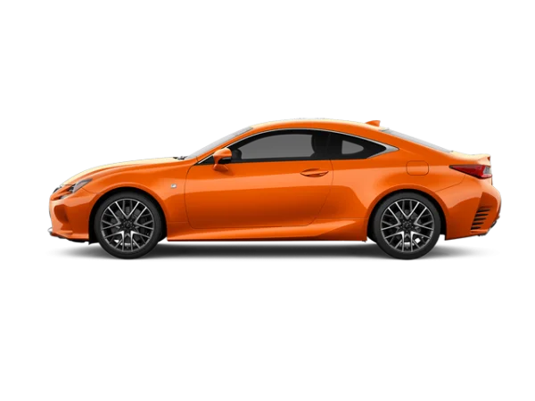 Orange Lexus RC F Sports Car PNG