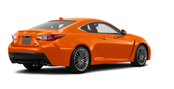 Orange Lexus RC F Sports Car PNG Transparent Background