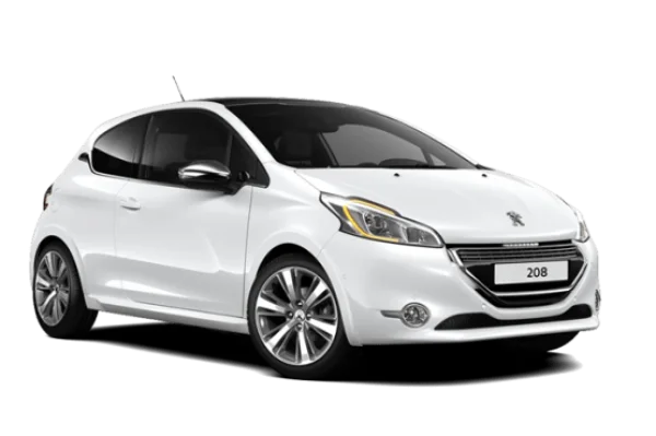 White Peugeot 208 Car PNG