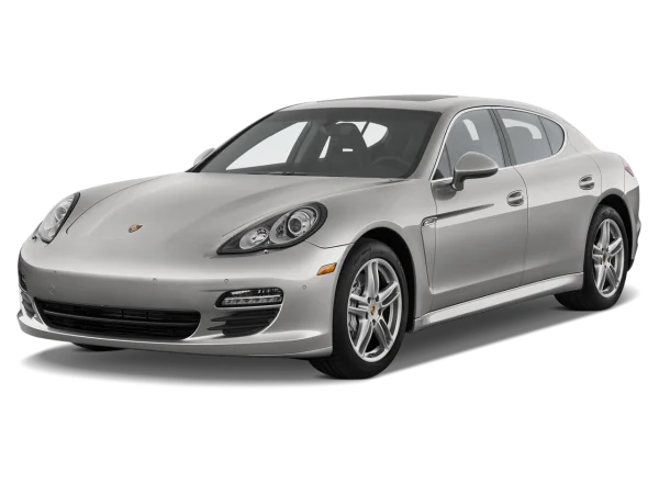 Silver Porsche Panamera PNG Transparent Background