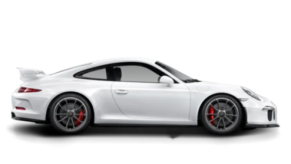 White Porsche 911 GT3 Sports Car PNG