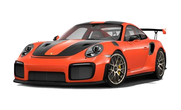 Orange Porsche 911 GT2 RS Sports Car PNG