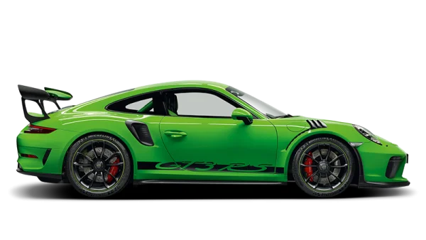 Green Porsche 911 GT3 RS Sports Car PNG
