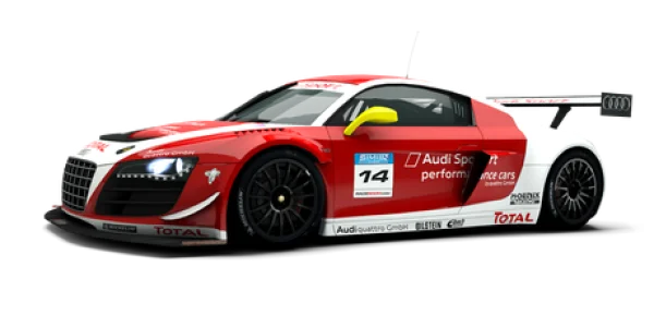 Audi R8 LMS Race Car PNG Transparent Background
