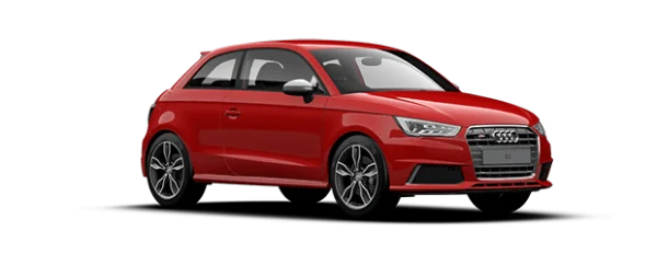 Red Audi S1 Sport Car PNG Transparent Background