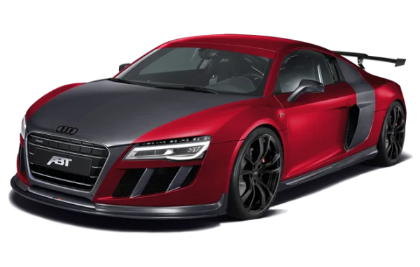 Red Audi R8 ABT Sportline PNG Transparent