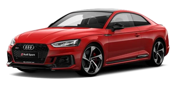 Red Audi RS 5 Sport Car PNG Transparent Background