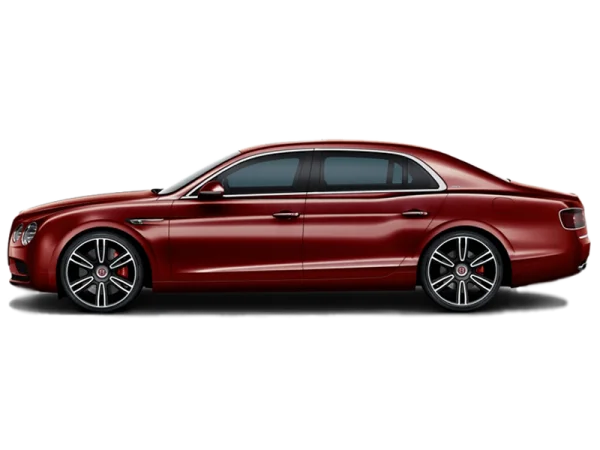 Red Bentley Flying Spur Luxury Sedan PNG Transparent